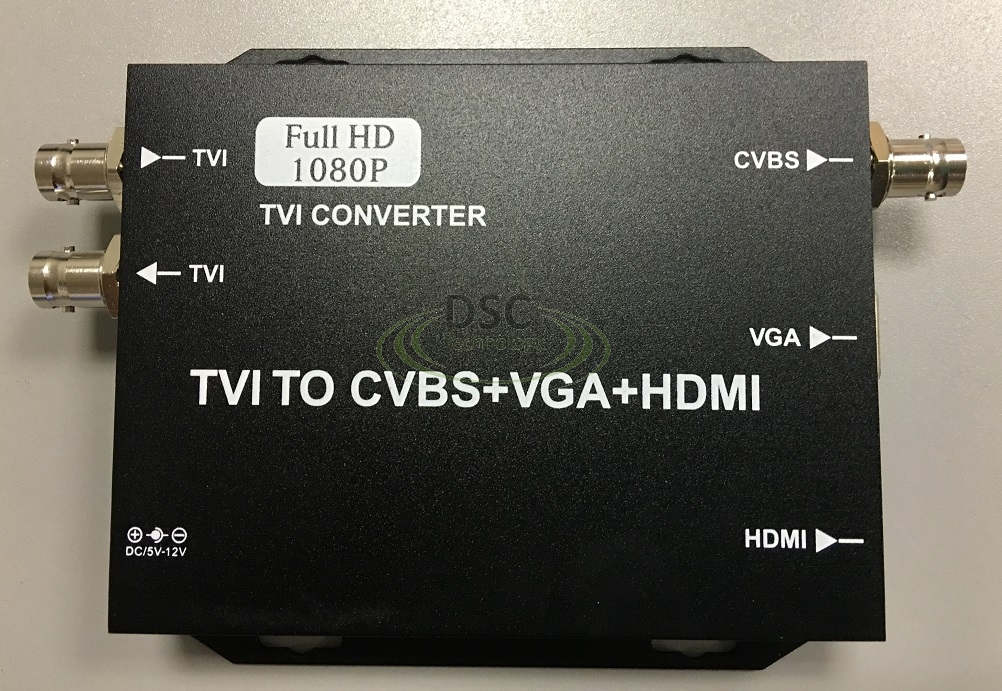 HDTVI Camera signal converter to HDMI/VGA/CVBS output and HDTVI Loop