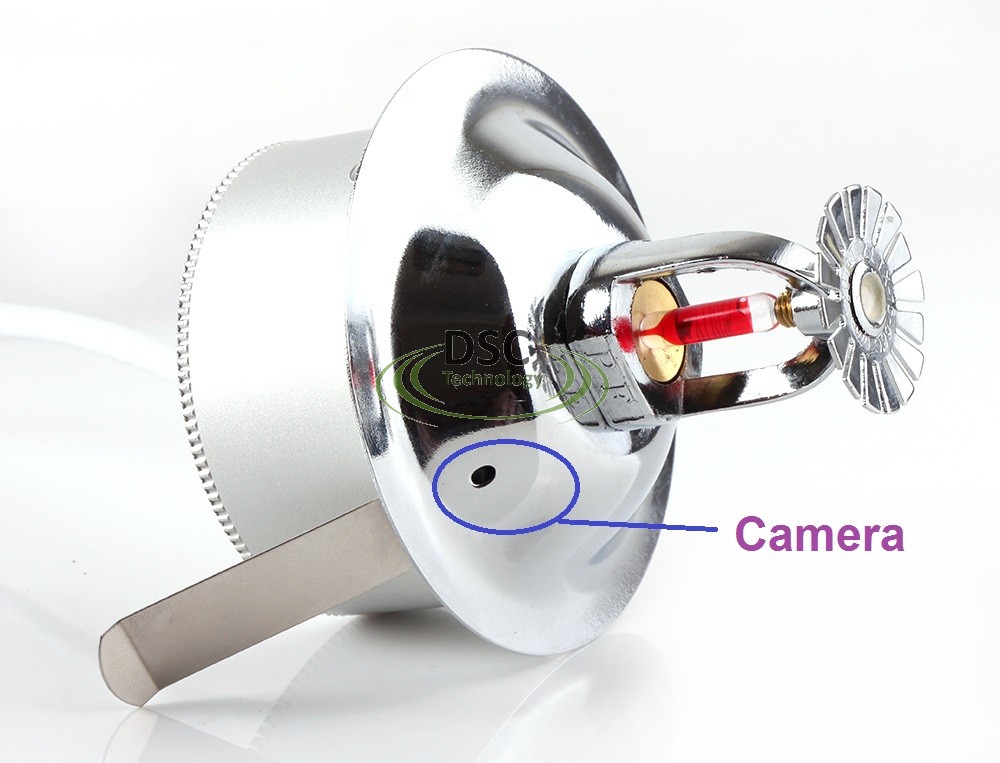 Covert Hidden 1080P HiRes Sprinkler Style Spy Security IP Camera WiFi