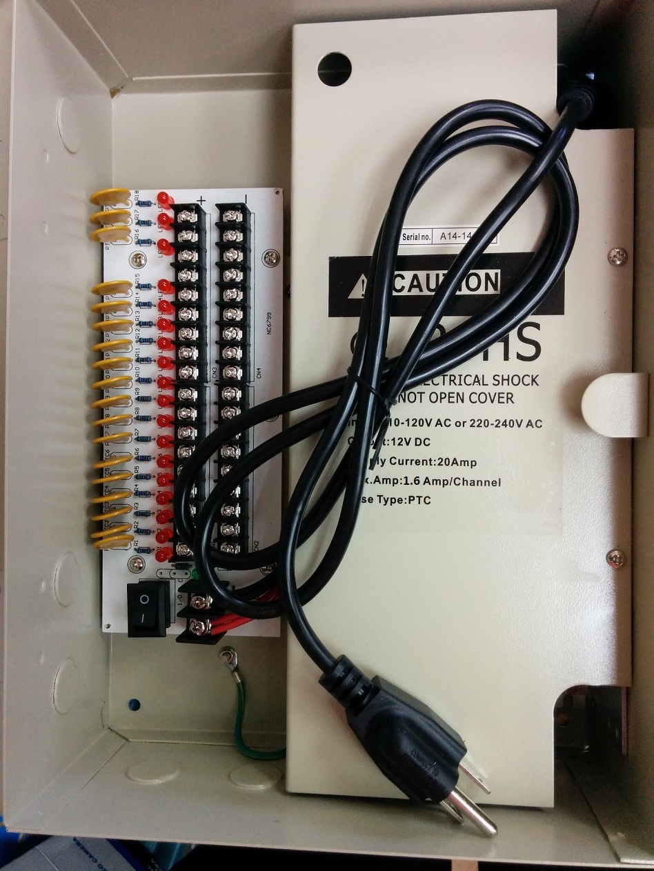 12V DC 20AMP Power Distribution Panel 18 CCTV Surveillance Camera eBay