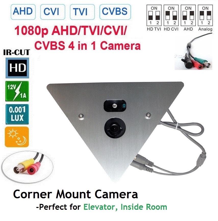 HD CVI 960H 2.8m G Hybrid 4 in 1 Analog HD CCTV 1080P Camera 2.4MP HD TVI AHD