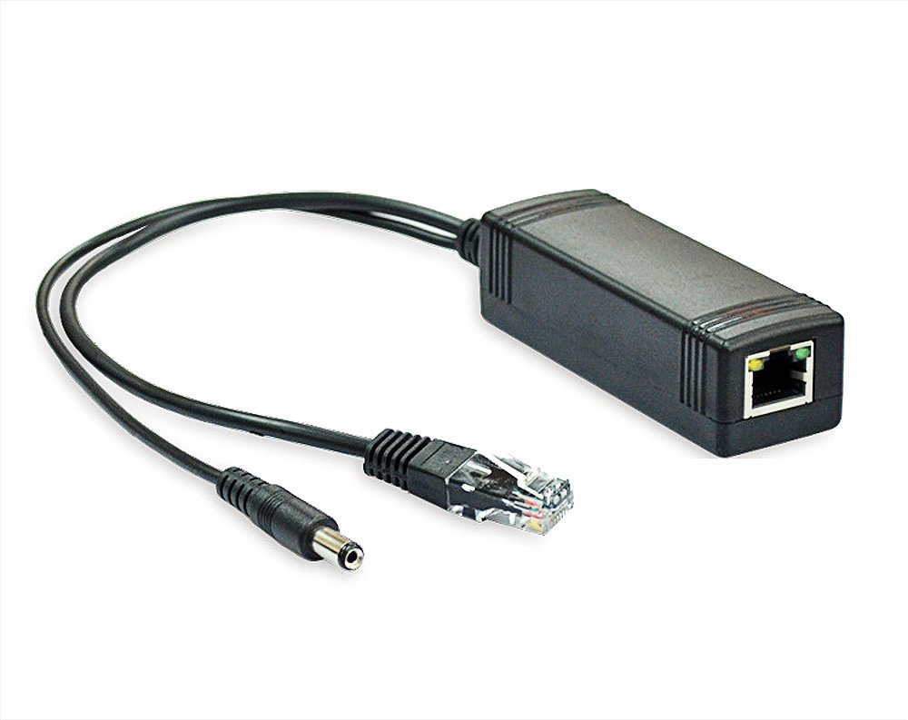 Power over PoE Splitter Adapter Injector 12VDC 1A for CCTV IP